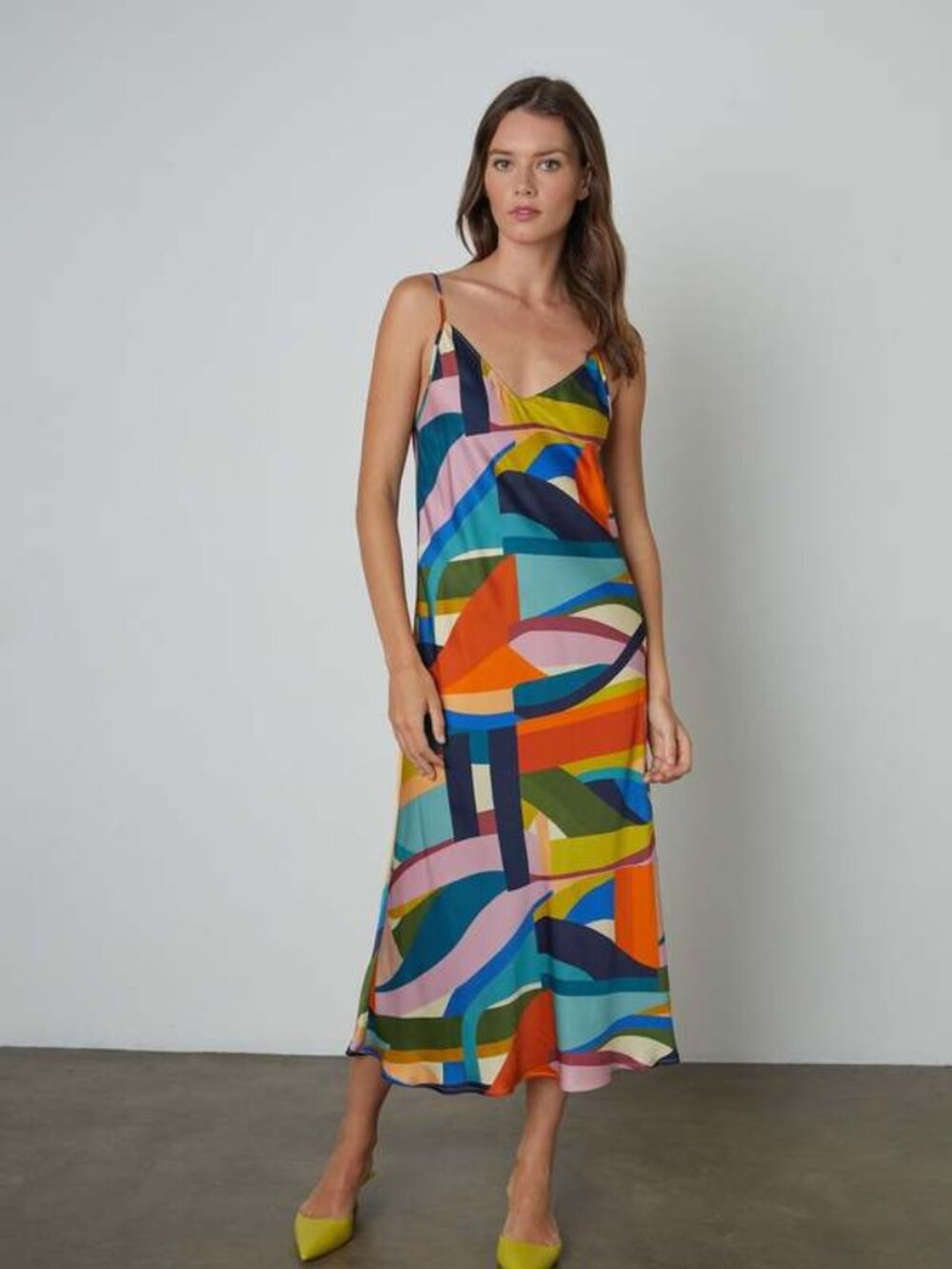 Velvet by Graham & Spencer Marisol Picasso Slip Dress